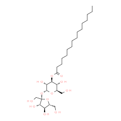 ChemSpider 2D Image | beta-D-Fructofuranosyl 3-O-palmitoyl-alpha-D-glucopyranoside | C28H52O12