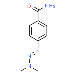 ChemSpider 2D Image | 4-(3,3-Dimethyl-1-triazen-1-yl)benzamide | C9H12N4O