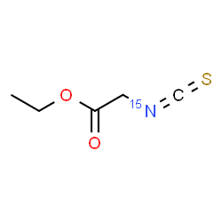 ChemSpider 2D Image | Ethyl N-(thioxomethylene)(~15~N)glycinate | C5H715NO2S