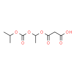ChemSpider 2D Image | 3-{1-[(Isopropoxycarbonyl)oxy]ethoxy}-3-oxopropanoic acid | C9H14O7