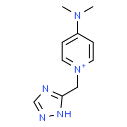 ChemSpider 2D Image | 4-(Dimethylamino)-1-(1H-1,2,4-triazol-5-ylmethyl)pyridinium | C10H14N5