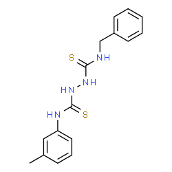 ChemSpider 2D Image | N-Benzyl-N'-(3-methylphenyl)-1,2-hydrazinedicarbothioamide | C16H18N4S2