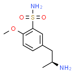 ChemSpider 2D Image | 5-[(2S)-2-Aminopropyl]-2-methoxybenzenesulfonamide | C10H16N2O3S