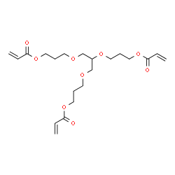 ChemSpider 2D Image | 1,2,3-Propanetriyltris(oxy-3,1-propanediyl) trisacrylate | C21H32O9