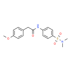 ChemSpider 2D Image | N-[4-(Dimethylsulfamoyl)phenyl]-2-(4-methoxyphenyl)acetamide | C17H20N2O4S