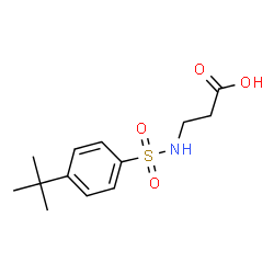 ChemSpider 2D Image | 3-{[(4-tert-butylphenyl)sulfonyl]amino}propanoic acid | C13H19NO4S