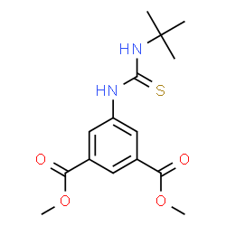 ChemSpider 2D Image | Dimethyl 5-[(tert-butylcarbamothioyl)amino]isophthalate | C15H20N2O4S