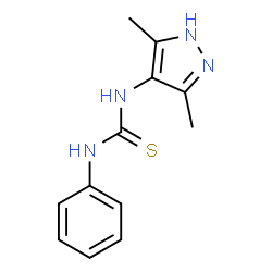 ChemSpider 2D Image | N-phenyl-N'-(3,5-dimethylpyrazol-4-yl)thiourea | C12H14N4S