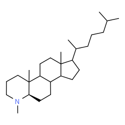 ChemSpider 2D Image | (11aR)-1,4a,6a-Trimethyl-7-(6-methyl-2-heptanyl)hexadecahydro-1H-indeno[5,4-f]quinoline | C27H49N