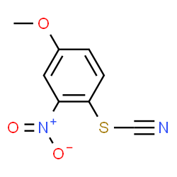 ChemSpider 2D Image | 4-Methoxy-2-nitrophenyl thiocyanate | C8H6N2O3S