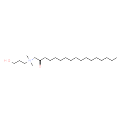 ChemSpider 2D Image | N-(3-Hydroxypropyl)-N,N-dimethyl-2-oxo-1-heptadecanaminium | C22H46NO2