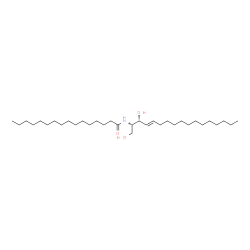 ChemSpider 2D Image | N-[(2S,3R,4E)-1,3-Dihydroxy-4-heptadecen-2-yl]hexadecanamide | C33H65NO3