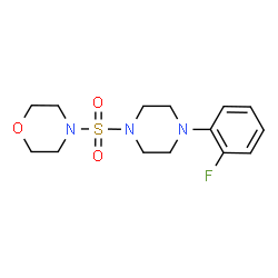 ChemSpider 2D Image | 4-[4-(2-Fluoro-phenyl)-piperazine-1-sulfonyl]-morpholine | C14H20FN3O3S