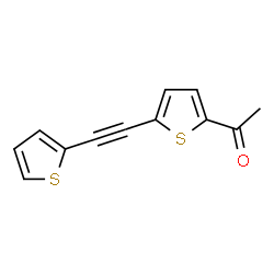 ChemSpider 2D Image | 1-[5-(2-Thienylethynyl)-2-thienyl]ethanone | C12H8OS2