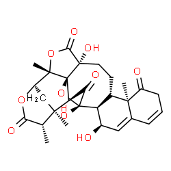 ChemSpider 2D Image | (1S,2S,3R,5S,6S,7R,14R,15S,18R,21S,22R,25S)-5,7,18-Trihydroxy-1,14,21,25-tetramethyl-4,20,23-trioxaheptacyclo[20.3.1.1~2,5~.0~3,18~.0~3,21~.0~6,15~.0~9,14~]heptacosa-8,10-diene-13,19,24,27-tetrone | C28H32O10