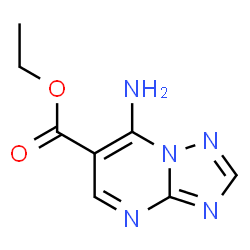 ChemSpider 2D Image | Ethyl 7-amino[1,2,4]triazolo[1,5-a]pyrimidine-6-carboxylate | C8H9N5O2