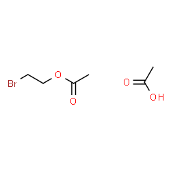 ChemSpider 2D Image | 2-Bromoethyl acetate - acetic acid (1:1) | C6H11BrO4