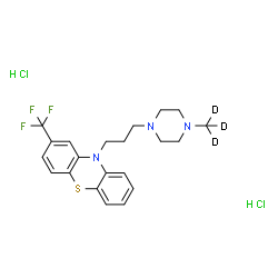 ChemSpider 2D Image | Trifluoperazine-d3 (hydrochloride) | C21H23D3Cl2F3N3S