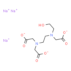 ChemSpider 2D Image | TRISODIUM HEDTA | C10H15N2Na3O7