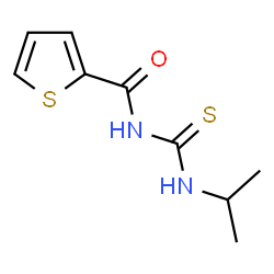 ChemSpider 2D Image | N-(Isopropylcarbamothioyl)-2-thiophenecarboxamide | C9H12N2OS2