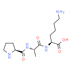 ChemSpider 2D Image | L-Prolyl-L-alanyl-L-lysine | C14H26N4O4