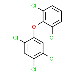ChemSpider 2D Image | 2,2',4,5,6'-Pentachlorodiphenyl ether | C12H5Cl5O