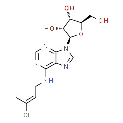ChemSpider 2D Image | N-[(2E)-3-Chloro-2-buten-1-yl]adenosine | C14H18ClN5O4