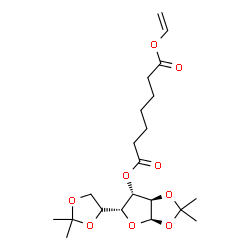 ChemSpider 2D Image | (3aR,5R,6S,6aR)-5-[(4S)-2,2-Dimethyl-1,3-dioxolan-4-yl]-2,2-dimethyltetrahydrofuro[2,3-d][1,3]dioxol-6-yl vinyl pimelate | C21H32O9