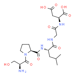 ChemSpider 2D Image | L-Seryl-L-prolyl-L-leucylglycyl-L-aspartic acid | C20H33N5O9