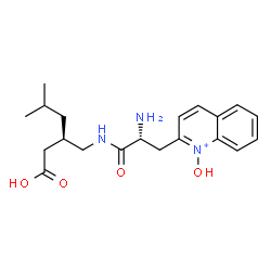 ChemSpider 2D Image | 2-[(2R)-2-Amino-3-{[(2S)-2-(carboxymethyl)-4-methylpentyl]amino}-3-oxopropyl]-1-hydroxyquinolinium | C20H28N3O4