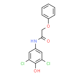 ChemSpider 2D Image | N-(3,5-Dichloro-4-hydroxyphenyl)-2-phenoxyacetamide | C14H11Cl2NO3