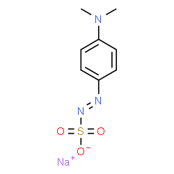 ChemSpider 2D Image | (4-(Dimethylamino)phenyl)diazenesulfonic acid, sodium salt | C8H10N3NaO3S