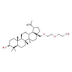 ChemSpider 2D Image | (3beta)-28-[2-(2-Hydroxyethoxy)ethoxy]lup-20(29)-en-3-ol | C34H58O4