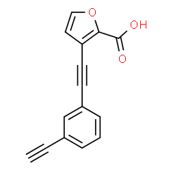ChemSpider 2D Image | 3-[(3-Ethynylphenyl)ethynyl]-2-furoic acid | C15H8O3