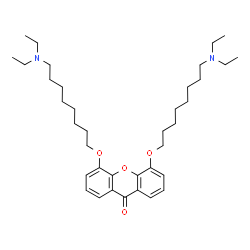 ChemSpider 2D Image | 4,5-Bis{[8-(diethylamino)octyl]oxy}-9H-xanthen-9-one | C37H58N2O4