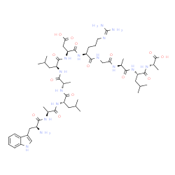 ChemSpider 2D Image | L-Tryptophyl-L-alanyl-L-leucyl-L-alanyl-L-leucyl-L-alpha-aspartyl-N~5~-(diaminomethylene)-L-ornithylglycyl-L-alanyl-L-leucyl-L-alanine | C53H85N15O14