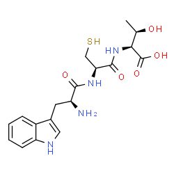 ChemSpider 2D Image | L-Tryptophyl-L-cysteinyl-L-threonine | C18H24N4O5S