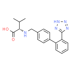 ChemSpider 2D Image | N-{[2'-(2H-Tetrazol-5-yl)-4-biphenylyl]methyl}-L-valine | C19H21N5O2