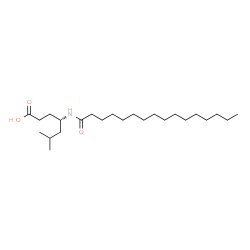 ChemSpider 2D Image | (4S)-6-Methyl-4-(palmitoylamino)heptanoic acid | C24H47NO3