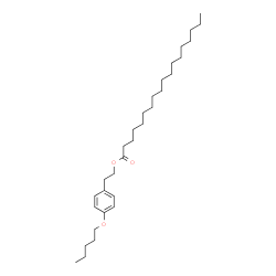 ChemSpider 2D Image | 2-[4-(Pentyloxy)phenyl]ethyl stearate | C31H54O3