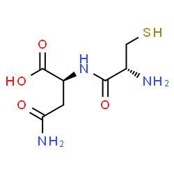 ChemSpider 2D Image | (2S)-4-amino-2-[[(2R)-2-amino-3-sulfanyl-propanoyl]amino]-4-oxo-butanoic acid | C7H13N3O4S