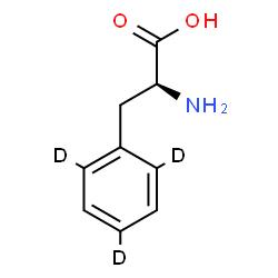 ChemSpider 2D Image | L-(2,4,6-~2~H_3_)Phenylalanine | C9H8D3NO2