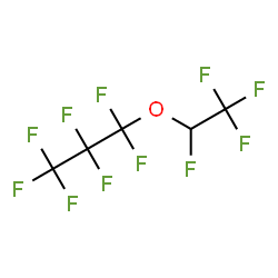 ChemSpider 2D Image | HEPTAFLUOROPROPYL 1,2,2,2-TETRAFLUOROETHYL ETHER | C5HF11O