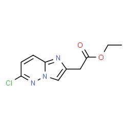 ChemSpider 2D Image | Ethyl (6-chloroimidazo[1,2-b]pyridazin-2-yl)acetate | C10H10ClN3O2