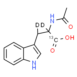 ChemSpider 2D Image | N-Acetyl(~13~C,alpha,beta-~2~H_2_)tryptophan | C1213CH12D2N2O3