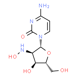ChemSpider 2D Image | 2'-Deoxy-2'-(hydroxyamino)cytidine | C9H14N4O5