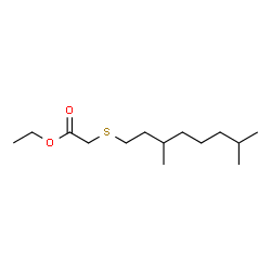 ChemSpider 2D Image | ethyl (3,7-dimethyloctylthio)acetate | C14H28O2S