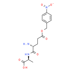 ChemSpider 2D Image | (2S)-2-({(2R)-2-Amino-5-[(4-nitrobenzyl)oxy]-5-oxopentanoyl}amino)propanoic acid | C15H19N3O7