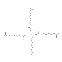 ChemSpider 2D Image | 2-(6-methylheptoxy)-2-oxo-ethanethiolate; octyltin | C38H74O6S3Sn