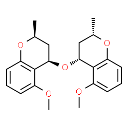ChemSpider 2D Image | (2S,4R,2'S,4'R)-4,4'-Oxybis(5-methoxy-2-methylchromane) | C22H26O5